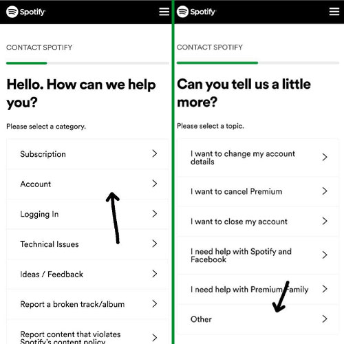 بازگردانی اکانت دیسیبل شده اسپاتیفای مرحله اول