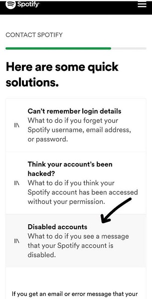 بازگردانی اکانت دیسیبل شده اسپاتیفای مرحله دوم